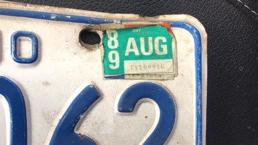 Man busted driving with plates that expired 30 years ago