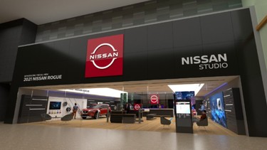 Artist's rendering of Nissan Studio mall boutique concept. Source: Nissan Canada