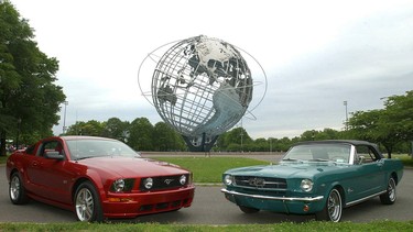 2005 and 1965 Mustangs