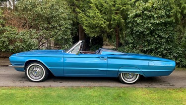 The restored 1966 Thunderbird convertible was finished Christmas Eve.