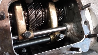 Ian Cassley was pleased to see no surprises inside the transmission; all gear teeth are in good condition and there was no extra metal in the gear oil.