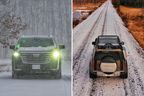 The Cadillac Escalade and Land Rover Defender are two SUV icons, done two ways