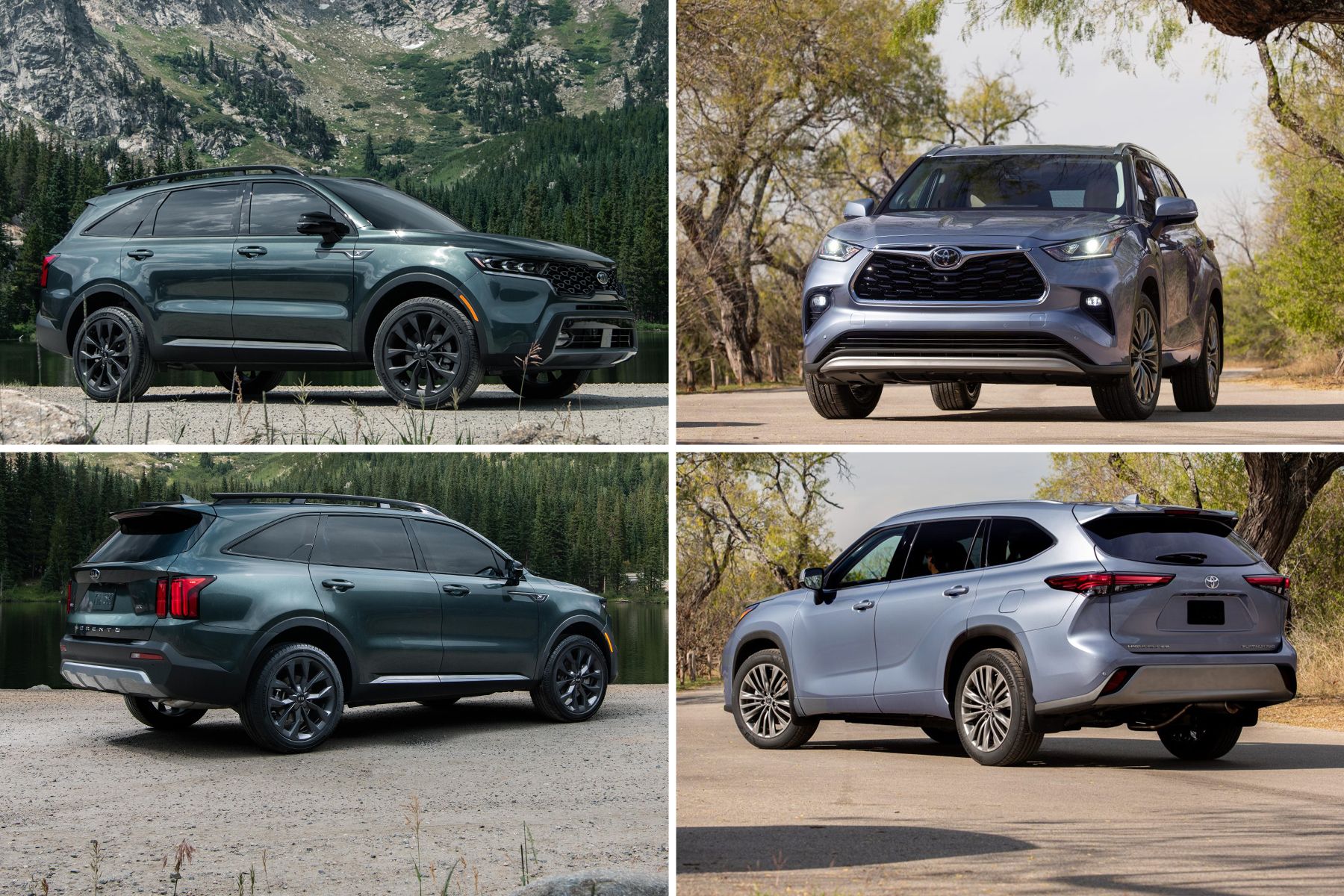 Tale of the Tape: 2021 Kia Sorento vs. 2021 Toyota Highlander | Driving