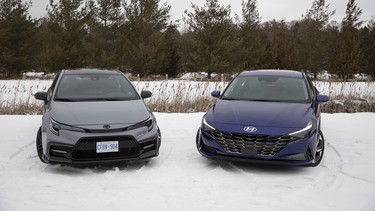 2021 Hyundai Elantra vs 2021 Toyota Corolla Apex
