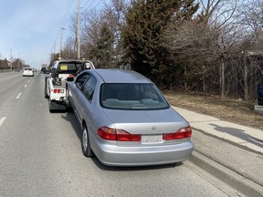 Halton Police charged this driver twice in 20 minutes for driving without insurance
