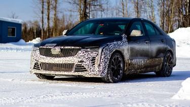 The Cadillac Blackwing undergoes testing