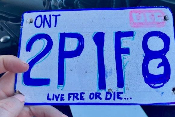 Another Homemade Ontario License Plate Grabs Jimmy Fallon S Attention   Kingston Fake License Plate 