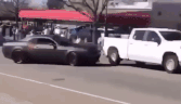 Watch: Dodge Challenger showing off at Colorado car meet flips truck