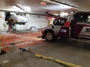 Walmart crash traps employees in cooler