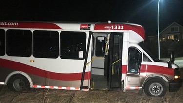 The bus was recovered in a nearby part of town.