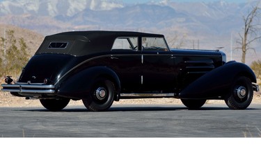 A 1936 Duesenberg Model J, auctioned at Mecum's 2021 Indy event