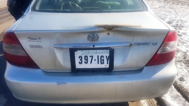 Fake Saskatchewan licence plate