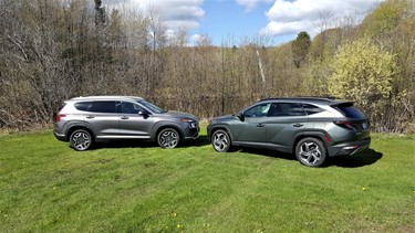 Hyundai Santa Fe Hybrid 2021 et Hyundai Tucson Hybrid 2022