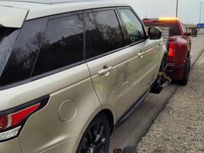 OPP tow Land Rover of 2nd-time stunt driver