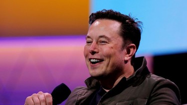 Tesla CEO Elon Musk speaks during the E3 gaming convention in Los Angeles, California, on June 13, 2019.