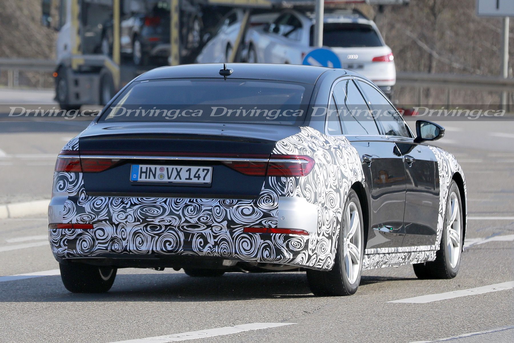 Spied! Refreshed 2022 Audi A8 out testing in Germany