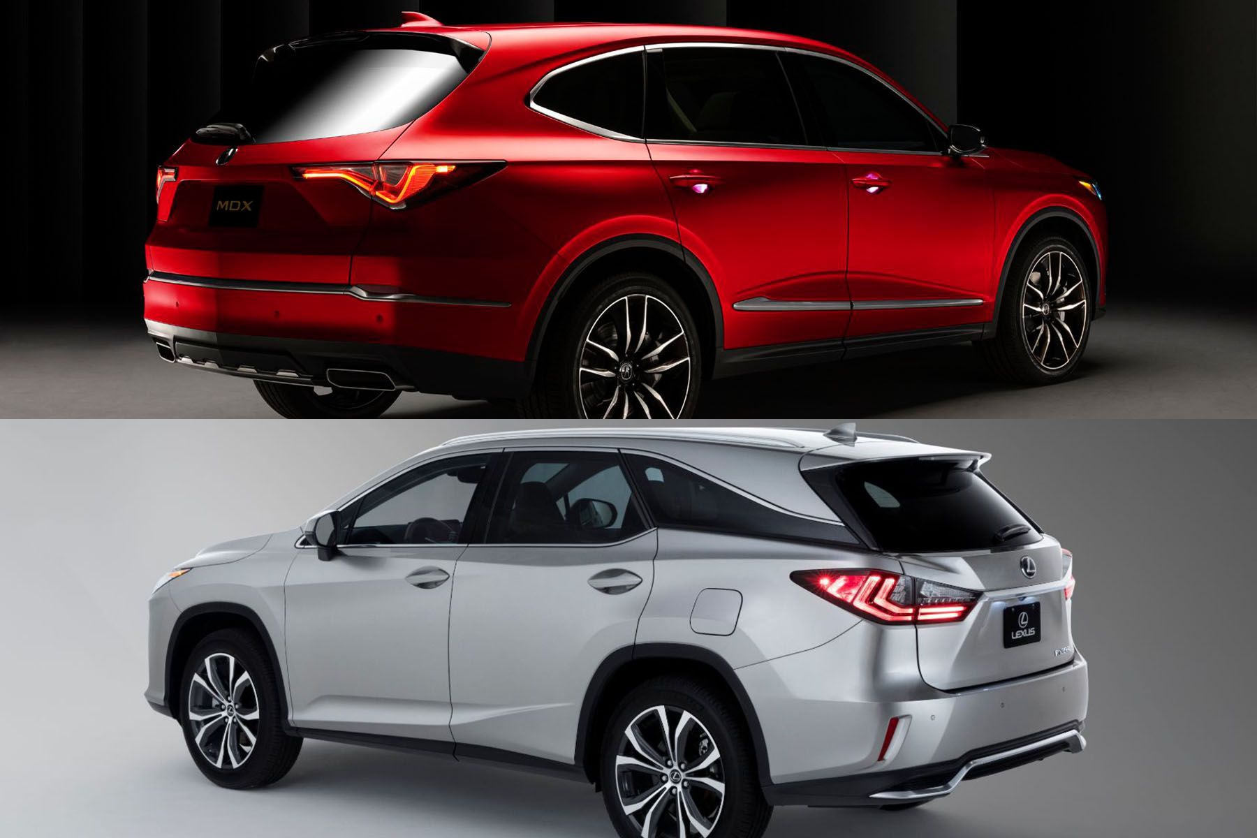 Tale of the Tape 2022 Acura MDX vs. 2021 Lexus RX 350L Driving