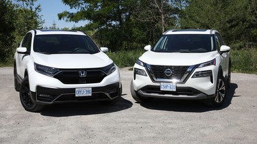 2021 Honda CR-V Black Edition vs 2021 Nissan Rogue SV