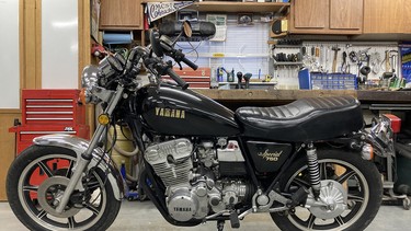 Nicknamed the Unicorn by owner Michael Rogalski, there are several unique features of the 1979 Yamaha XS750 that set it apart from other models of the era, such as a kickstarter (rare for a late 1970s machine with a 750cc engine), three cylinders, shaft rear drive and vacuum operated gas petcocks.