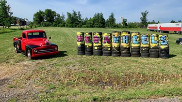 Mega Wheels: Drive thru car show experience at Country Heritage Park in Milton, Ontario