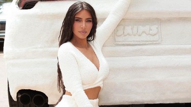 Kim Kardashian's Skims-wrapped Lamborghini Urus