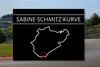 A map indicating the Sabine-Schmitz-Kurve on the famous Nürburgring Nordschleife.