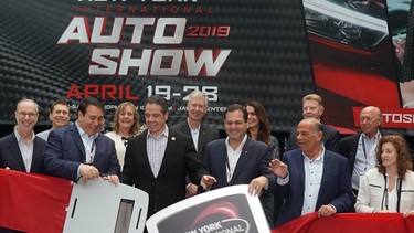 Opening day at the 2019 New York Auto Show