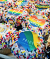 Pride month cupcakes from San Remo Bakery in Toronto