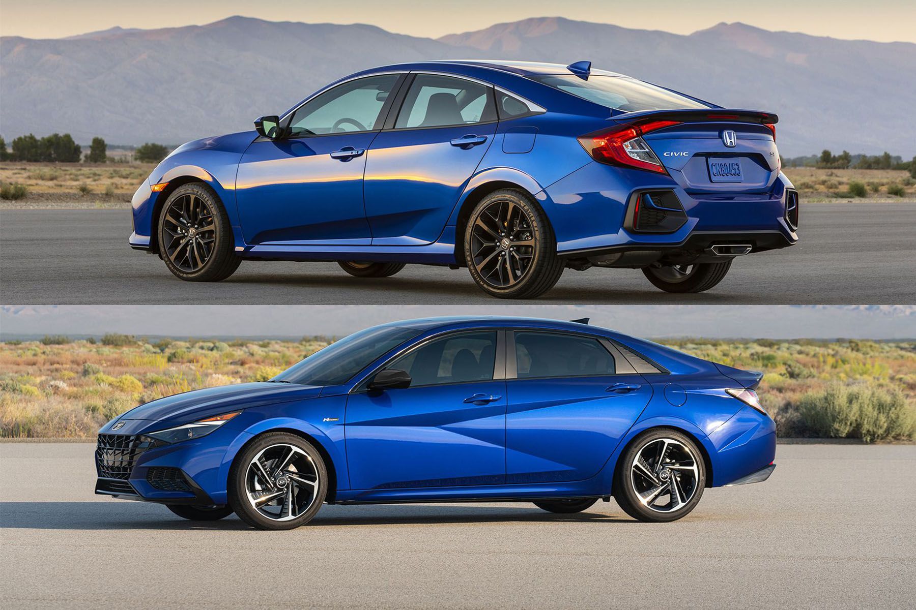 By the Numbers: 2021 Hyundai Elantra N Line vs 2020 Honda Civic Si ...