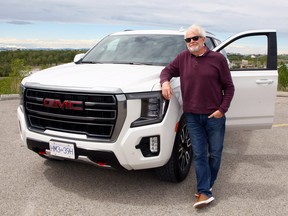 Alan Roth with the 2021 GMC Yukon he test drove for six days in and around Calgary recently.