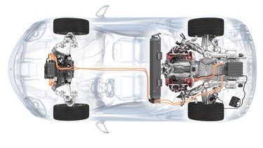 The Ferrari SF90 Stradale's hybrid powertrain