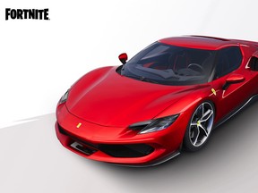 Fortnite’s first licenced car is a Ferrari 296 GTB