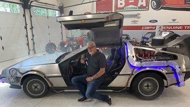 Hank Funk spent 1,200 hours over two years to build an exact replica of the Back To The Future DeLorean.