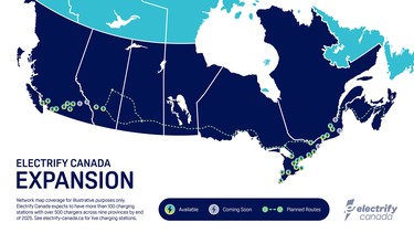 Electrify Canada is expanding its locations across the country