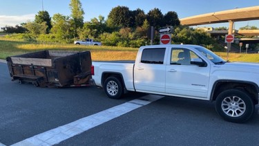 OPP arrest drunk driver towing trailer with multiple wheels missing