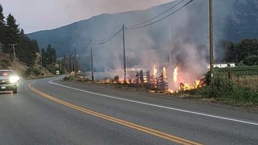 Fire sparked by F-150