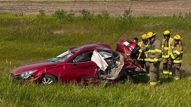 Aftermath of the speeding Mazda3
