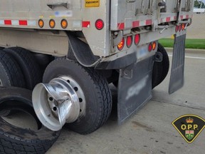 Triple trucker tire trouble- The wheels were coming off on Ontario highways this week