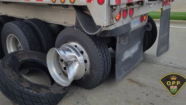 Triple trucker tire trouble- The wheels were coming off on Ontario highways this week