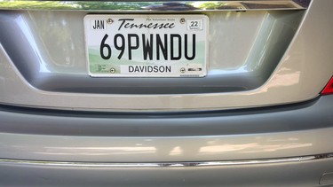 Woman sues State of Tennessee over gaming-based vanity plate
