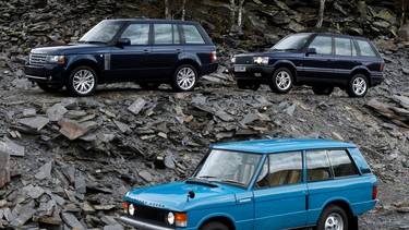 A trio of Land Rover Range Rovers