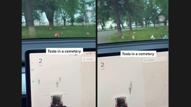People keep seeing ghosts on Tesla screens in graveyards | Driving