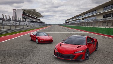 The 2022 Acura NSX Type S and a first-gen NSX