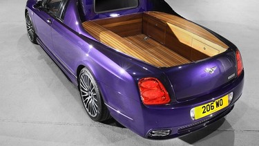 A Bentley Flying Spur truck conversion called "Decadence," by the U.K.'s DC Customs