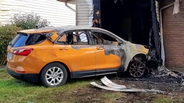 Car strikes Dunnville home causing house fire