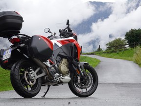 The 2021 Ducati Multistrada V4S, in Bormio, Italy