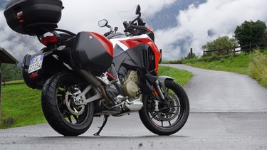 The 2021 Ducati Multistrada V4S, in Bormio, Italy