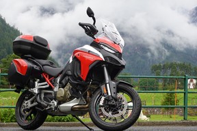 The 2021 Ducati Multistrada V4S, in Bormio, Italy