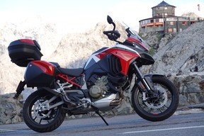 The 2021 Ducati Multistrada V4S, in Bormio, Italy