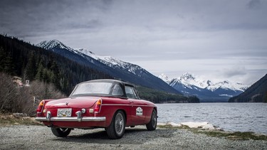 MGB Roadster on the Classic Car Adventures Spring Thaw